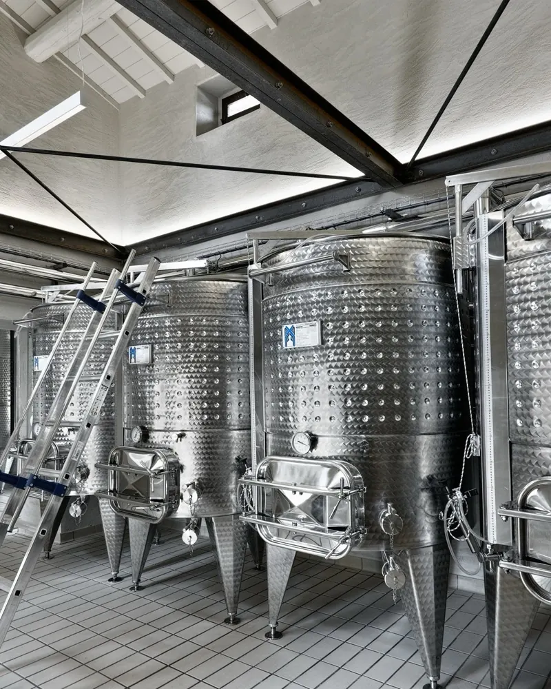 The steel tanks