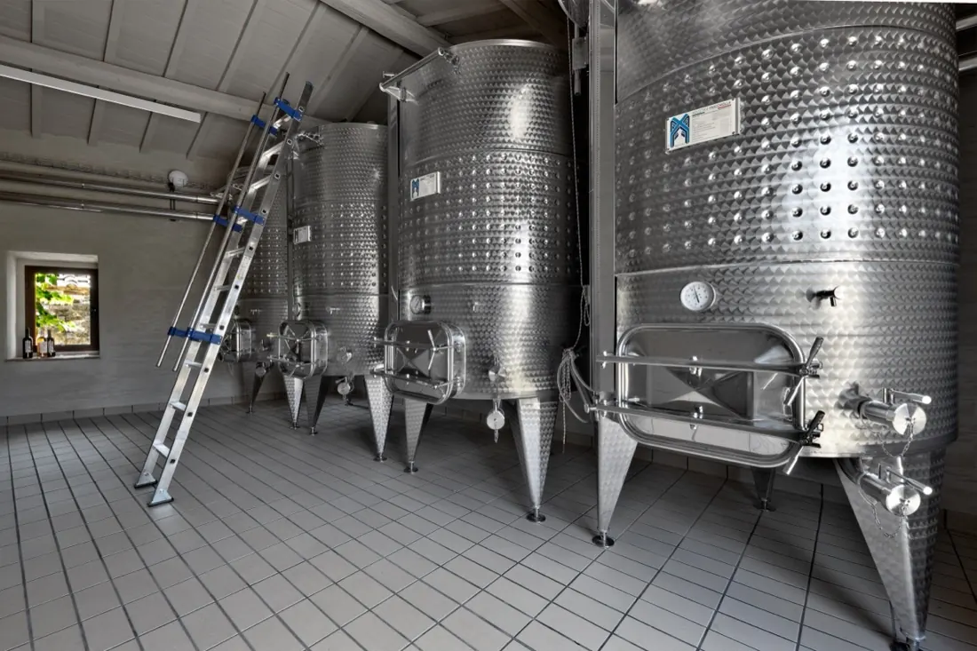 The steel tanks