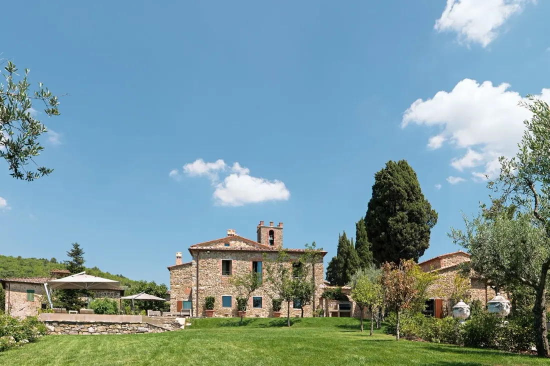 The casale from the lawn