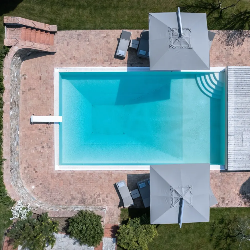 The pool, straight down